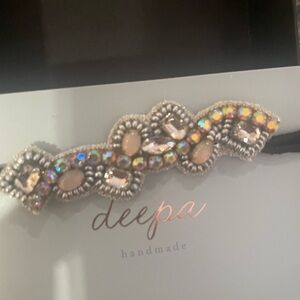 Deepa Handmade in India Beaded Hair Accessory - hair tie Multicolor